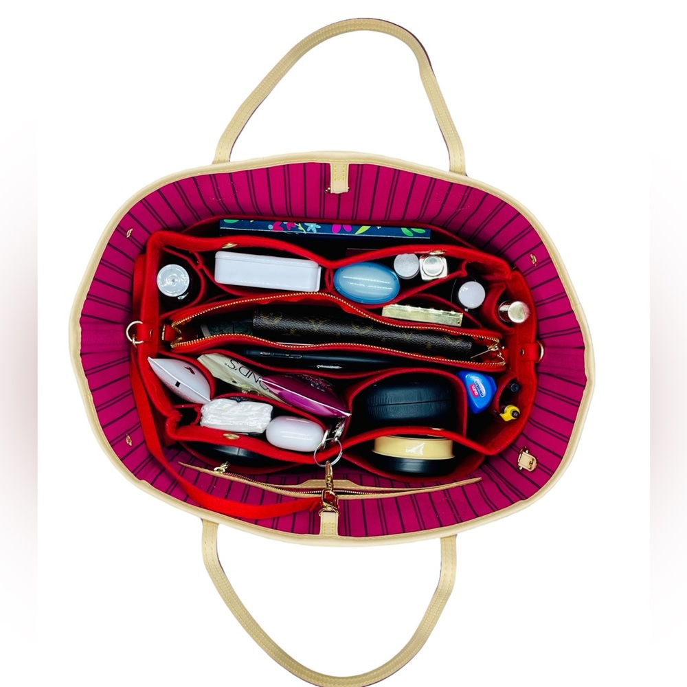 Purse Organizer Insert speedy 30 for Louis Vuitton MM / Neverfull MM /Speedy 30